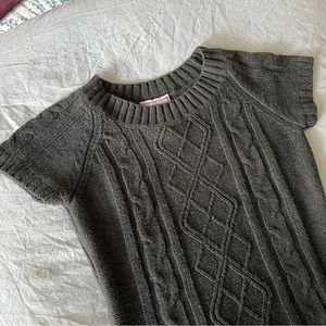 Grey mini sweater dress